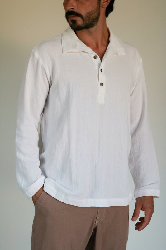 Chemise homme manche longue coton