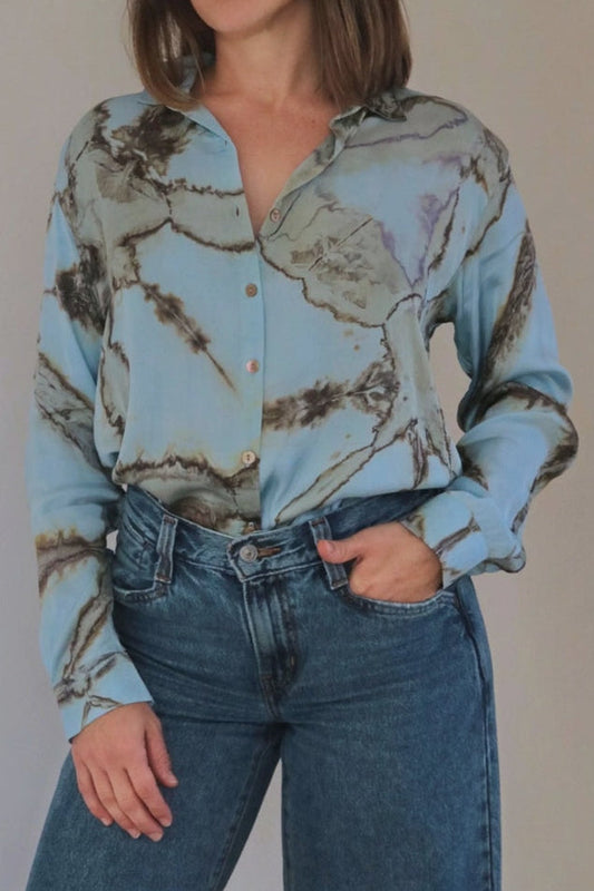 CHEMISE SILKY - Blue sky